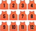 Team Practice Scrimmage Vests Sport Pinnies Training Bibs Numbered (1-12)