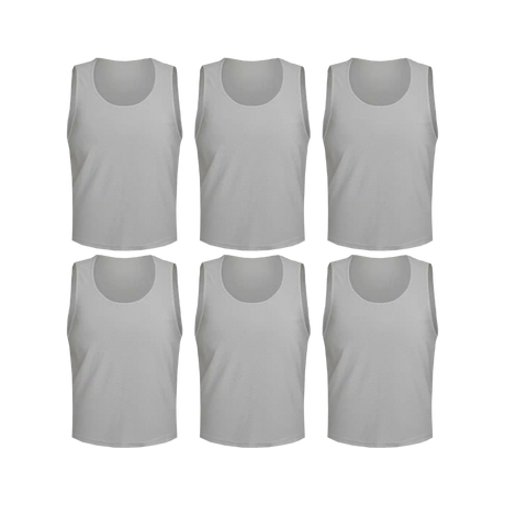 Team Practice Mesh Scrimmage Vests Sport Pinnies Training Bibs (6 Pieces)