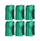 Team Practice  Scrimmage Vests Sport Pinnies Training Bibs with Open Sides (6 Pieces)