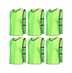 Team Practice  Scrimmage Vests Sport Pinnies Training Bibs with Open Sides (6 Pieces)