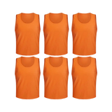 Team Practice Mesh Scrimmage Vests Sport Pinnies Training Bibs (6 Pieces)