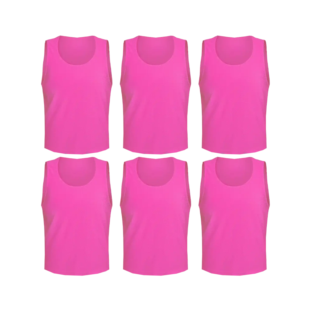 Team Practice Mesh Scrimmage Vests Sport Pinnies Training Bibs (6 Pieces)