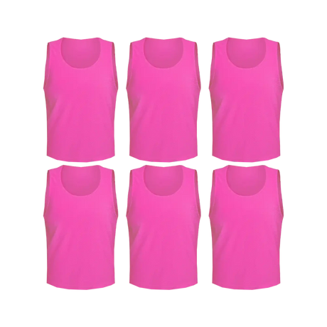 Team Practice Mesh Scrimmage Vests Sport Pinnies Training Bibs (6 Pieces)