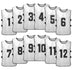 Team Practice Scrimmage Vests Sport Pinnies Training Bibs Numbered (1-12) with Open Sides