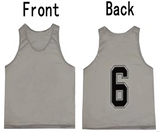 Team Practice Scrimmage Vests Sport Pinnies Training Bibs Numbered (1-12)