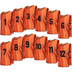 Team Practice Scrimmage Vests Sport Pinnies Training Bibs Numbered (1-12) with Open Sides