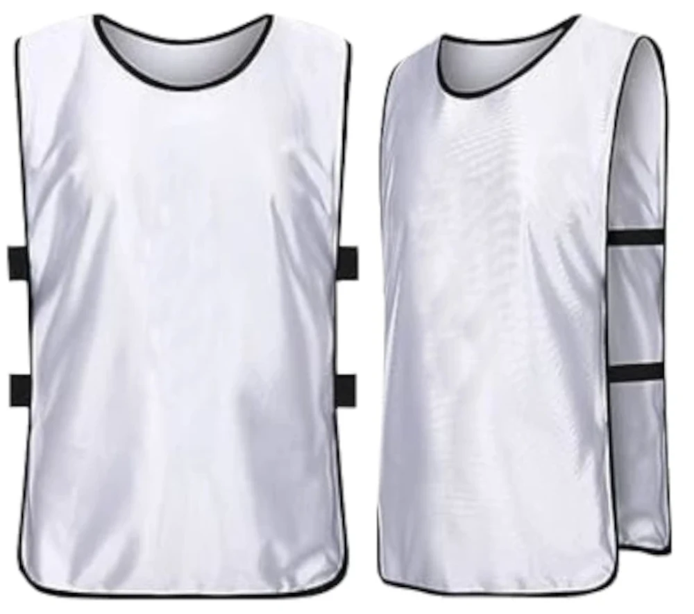 Team Practice  Scrimmage Vests Sport Pinnies Training Bibs with Open Sides (6 Pieces)