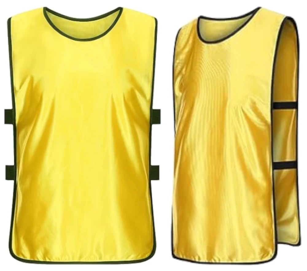 Team Practice  Scrimmage Vests Sport Pinnies Training Bibs with Open Sides (6 Pieces)